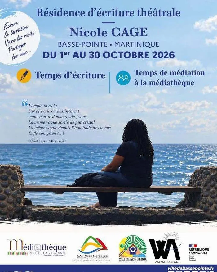 RÉSIDENCE D’ÉCRITURE THÉÂTRALE NICOLE CAGE À BASSE-POINTE