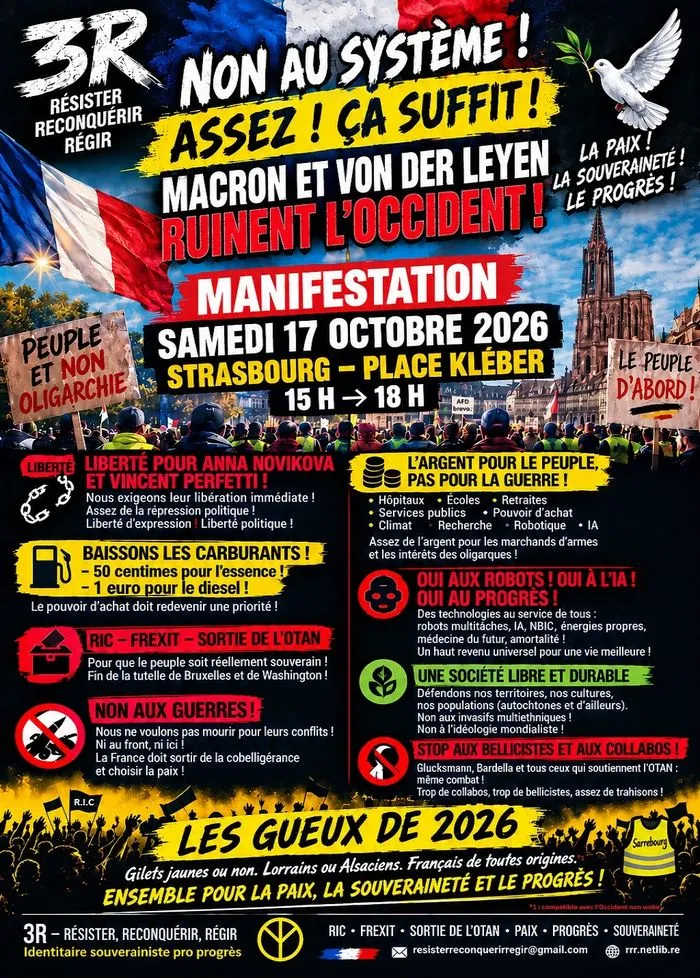 Les bellicistes Macron et Von der Leyen ruinent l’Occident ! STOP !