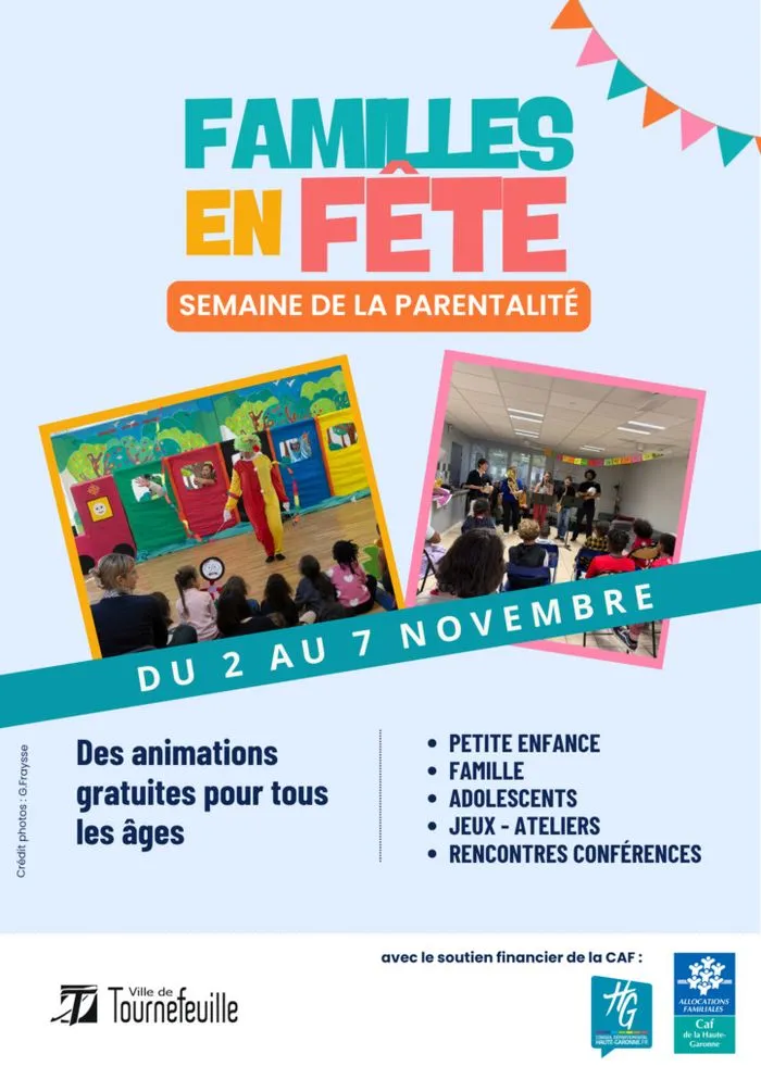 Semaine de la parentalité - du lundi 2 novembre au samedi 7 novembre