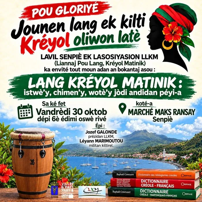 LANG KRÉYOL MATINIK : "istwè'y, chimen'y, wotè'y jodi andidan péyi-a"