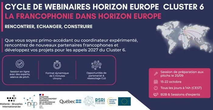 La Francophonie dans Horizon Europe - Cluster 6