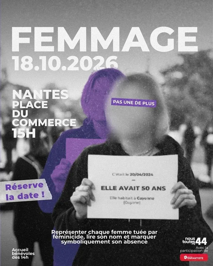 Femmage, par l'association Nous Toutes 44