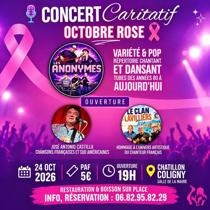 Concert caritatif octobre rose