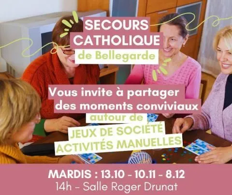 Après-midi jeux de société activités manuelles