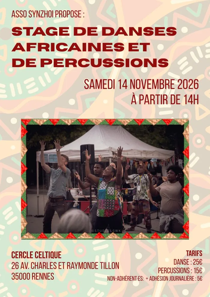 Stage de danses africaines et de percussions