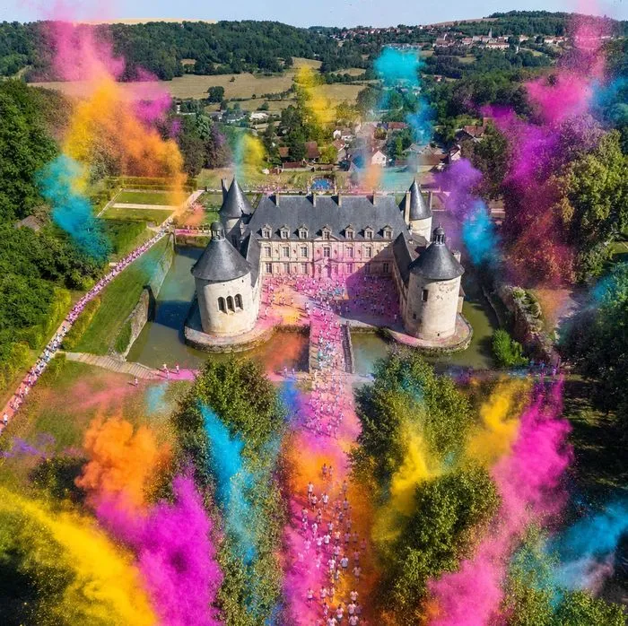 Color run au Château de Bussy-Rabutin
