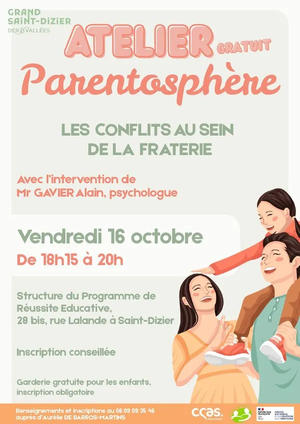 Atelier Parentosphère : les conflits au sein de la fratrie