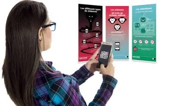 Exposition " Fais pas genre et les Cyberviolences" de Résonantes