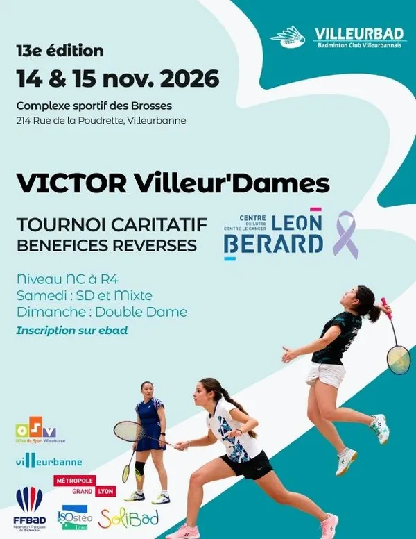 Villeur'Dames : le tournoi caritatif revient pour sa 13e édition !