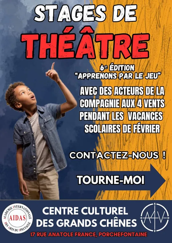 Stages de théâtre pendant les vacances scolaire de février