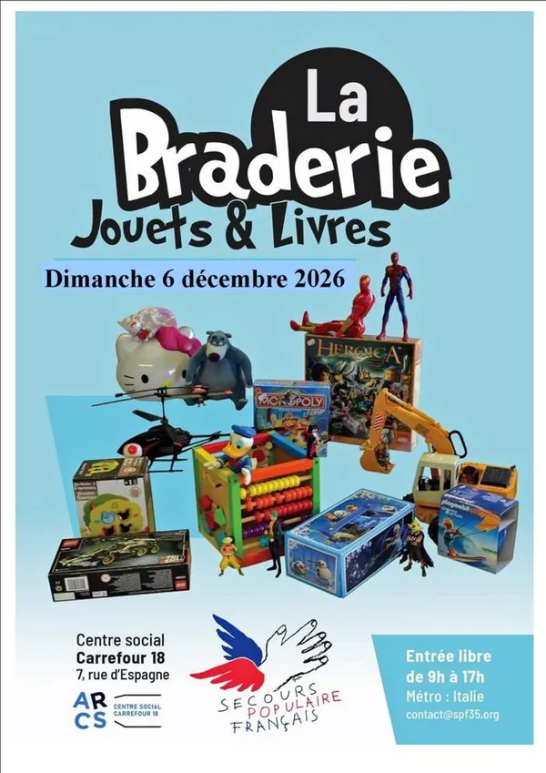 Braderie de jouets et livres