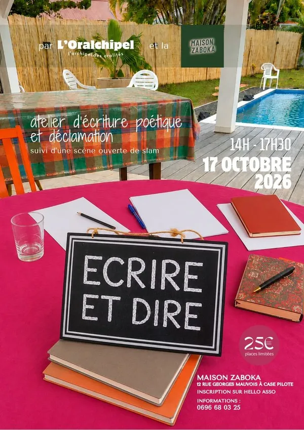 [Atelier] ÉCRIRE ET DIRE