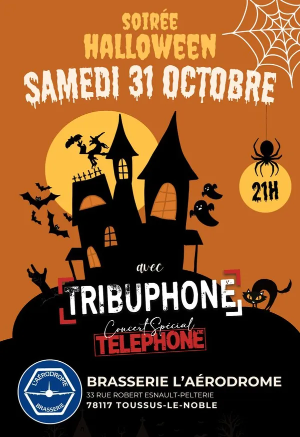 Concert · TÉLÉPHONE tribute by TribuPhone | Brasserie l'Aérodrome · Toussus-le-Noble (78)