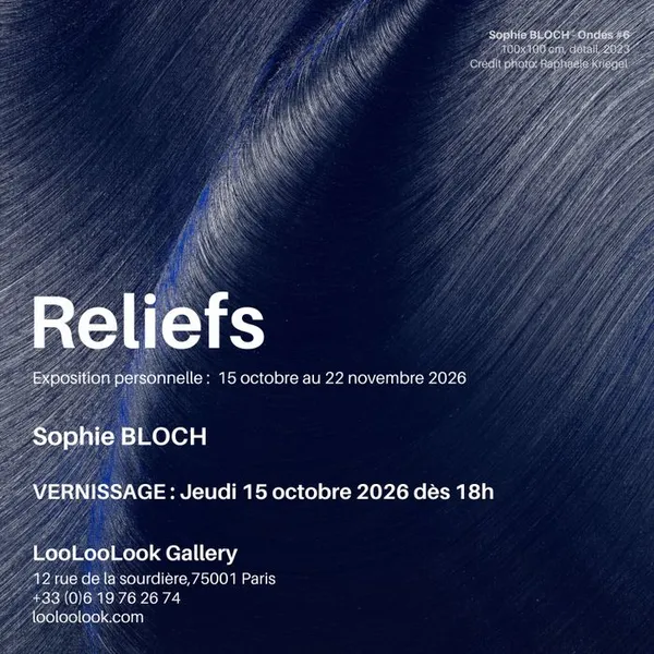 Exposition solo « Reliefs » : Sophie Bloch