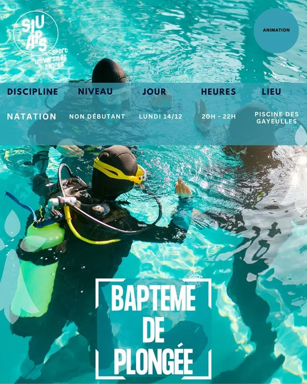 Baptêmes de plongée