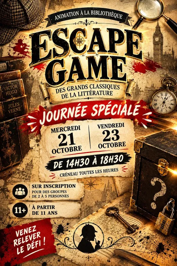 Journée spéciale Escape Game - Le Secret de la Page Blanche