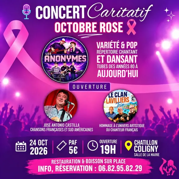 Concert caritatif octobre rose