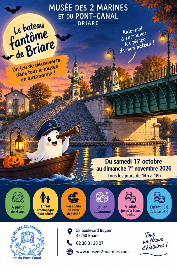 Jeu en famille "Le bateau fantôme de Briare"
