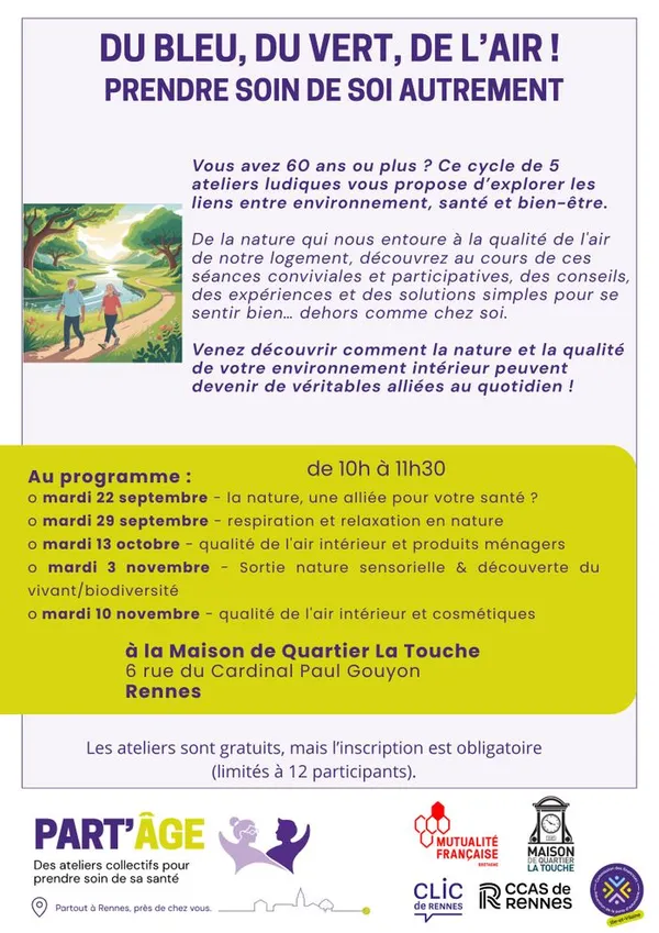Du bleu, du vert, de l’air ! Prendre soin de soi autrement