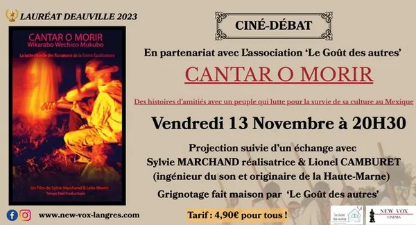 Ciné-débat : "CANTAR O MORIR"