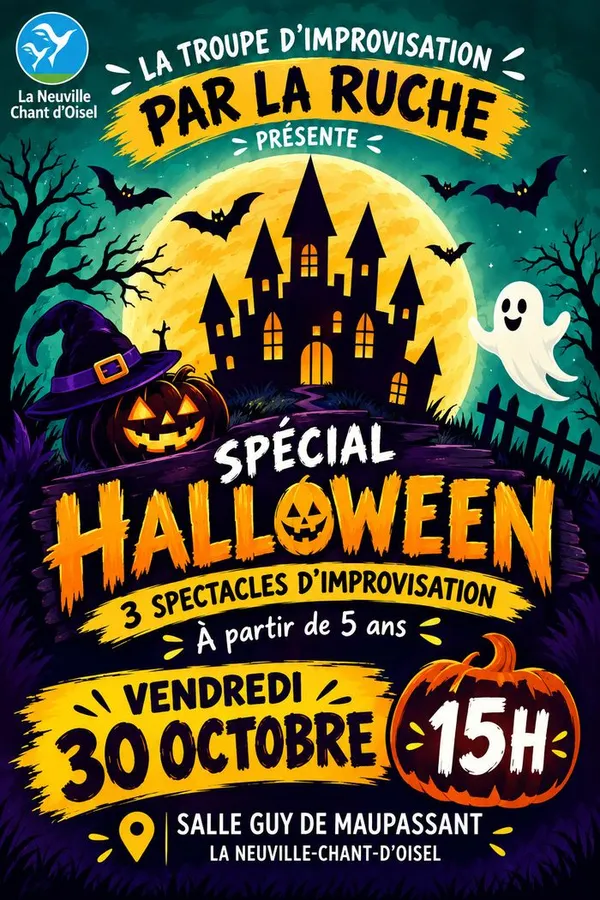 Théâtre d'improvisation Halloween par la Rcuhe