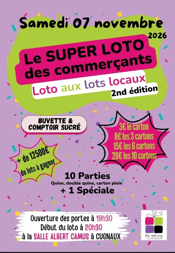 Le loto des commerçants revient pour une seconde édition